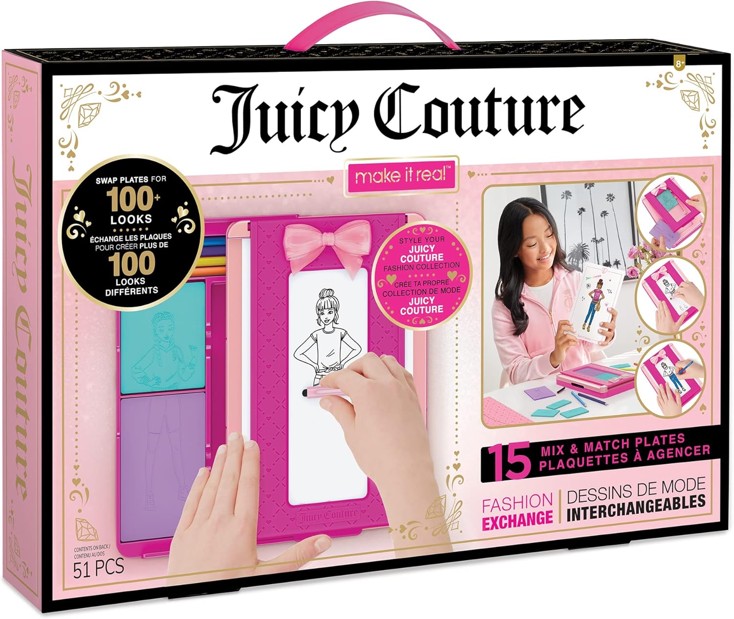 Make It Real Juicy Couture Fashion Exchange Fashion Design Kit - Edward Leonard Conroy Ltd