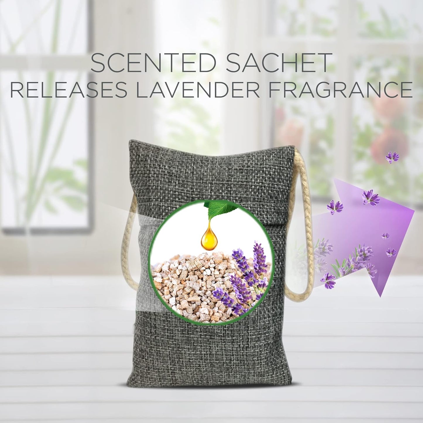 Air Wick Bamboo Odour Removing Charcoal Bag Lavender 2 x 170g