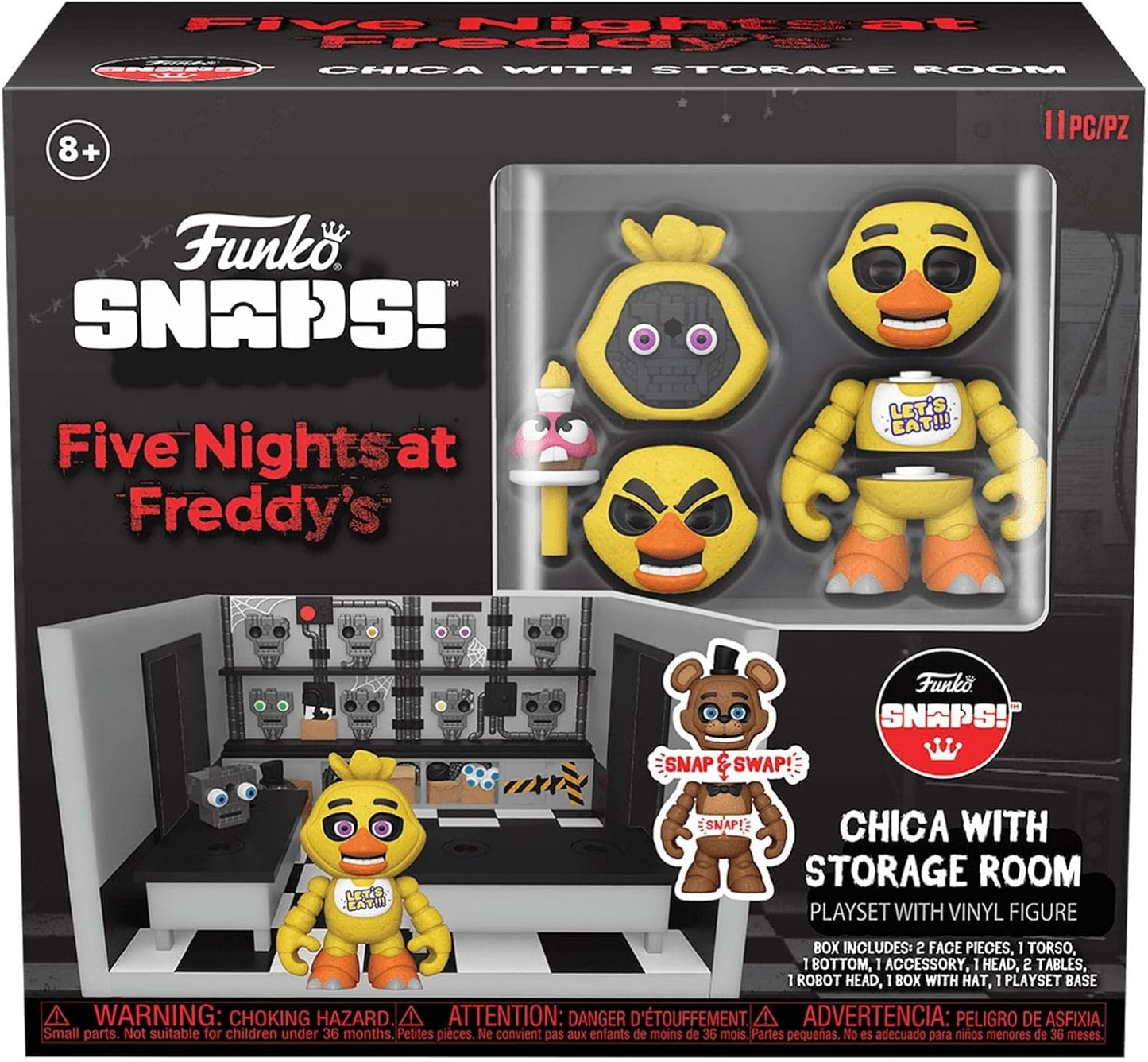 Funko Five Nights At Freddy's - Chica the Chicken - Snap: Playset - Storage Room - Edward Leonard Conroy Ltd