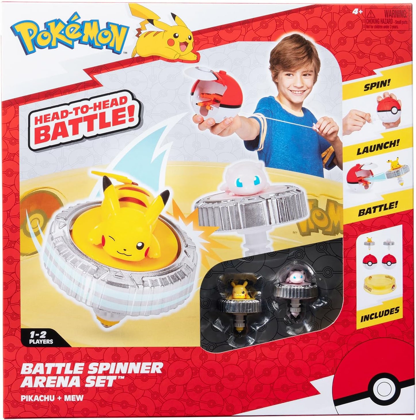Pokémon Battle Spinner Arena Set - Pikachu & Mew