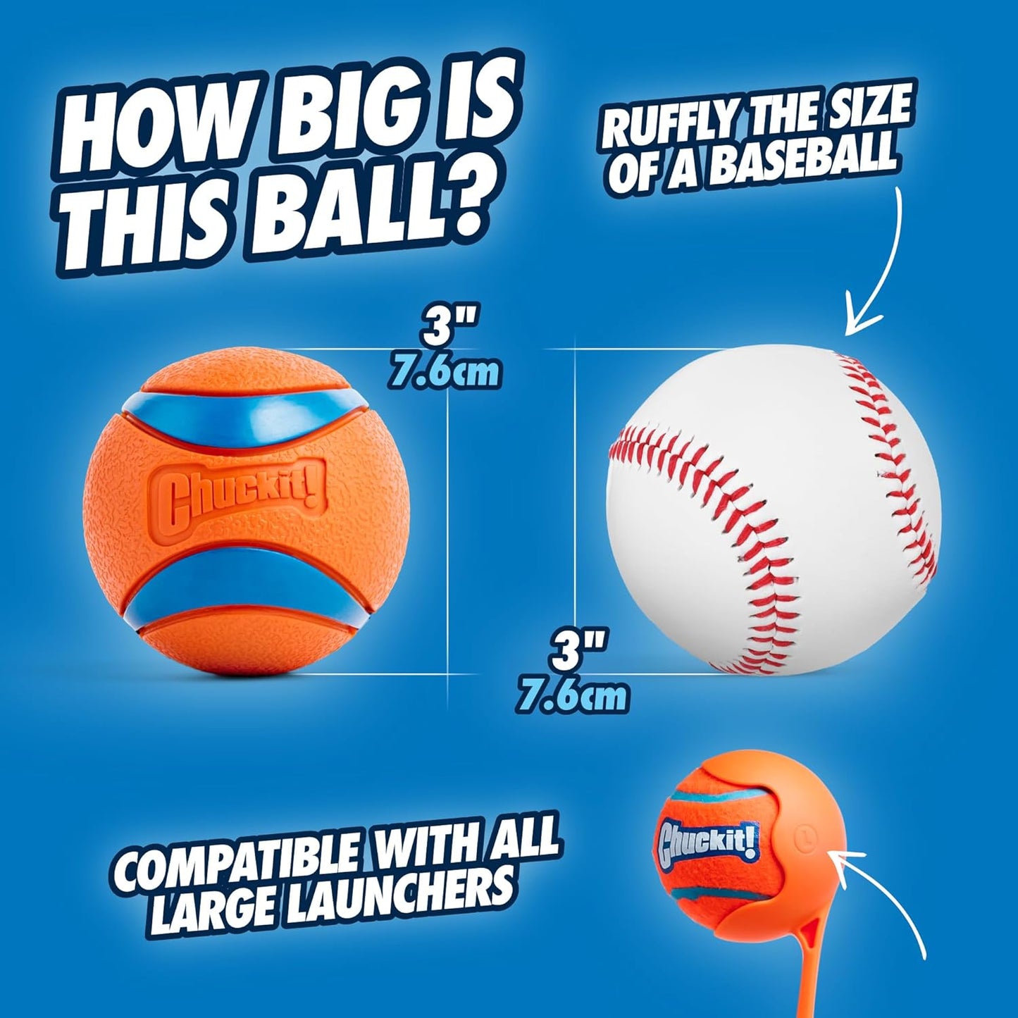 Chuckit! Ultra Ball 1 Pack Large 7.3cm