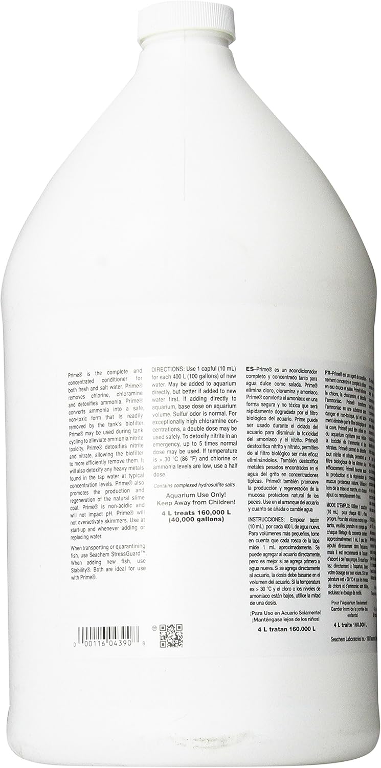 Seachem Prime Concentrated Conditioner, 4 Litre