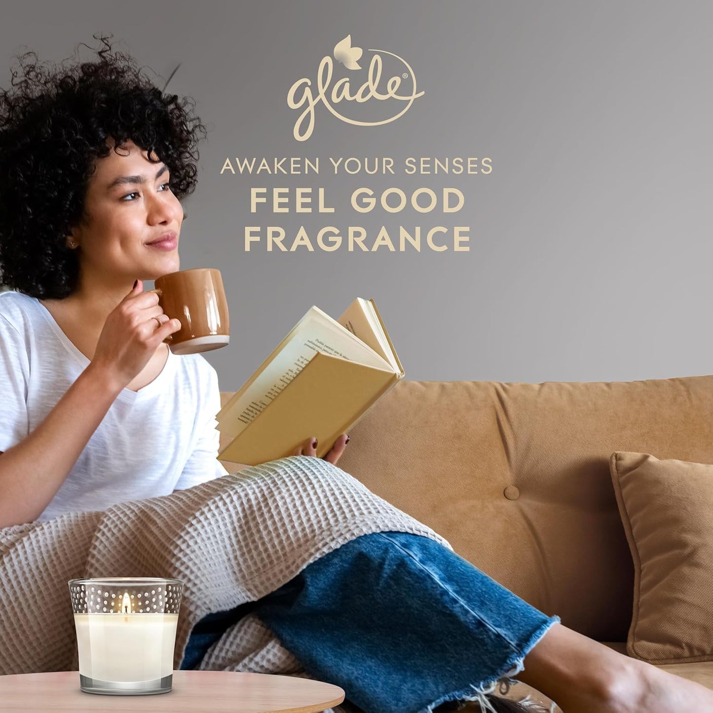 Glade Candle Vanilla Blossom 129g - Pack of 4
