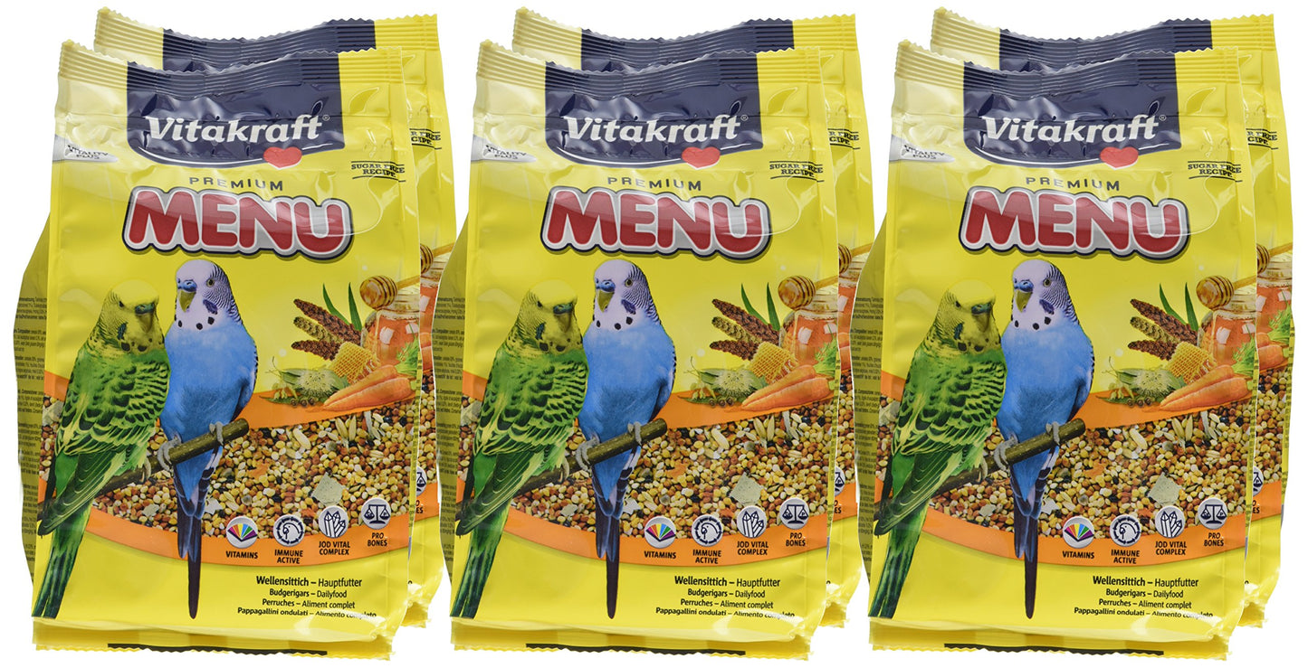 Vitakraft Budgie Menu 500g - Pack of 6 - Edward Leonard Conroy Ltd