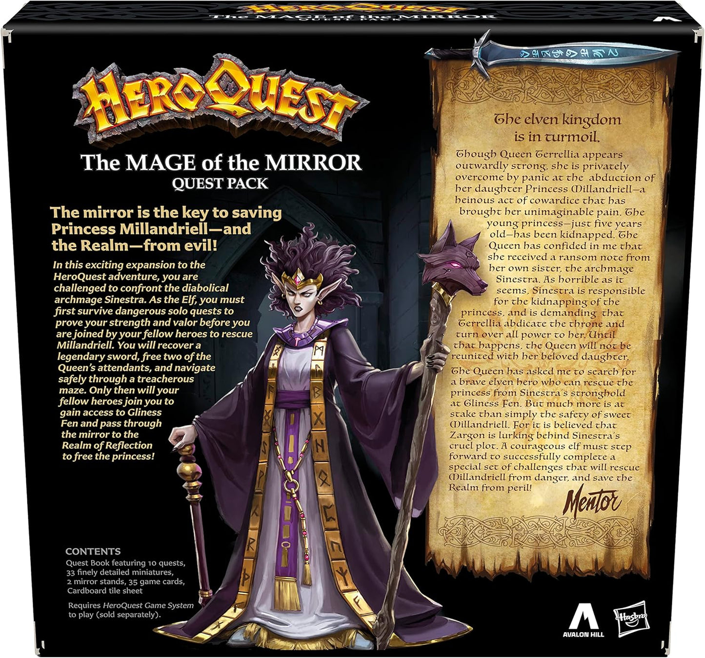 Avalon Hill HeroQuest The Mage of Mirror Quest Pack, Roleplaying Game, Requires System to Play