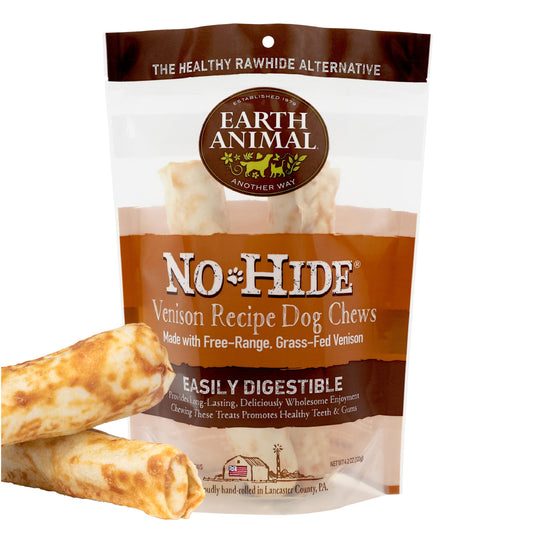 Earth Animal No Hide Venison Small Chews, 68g (2pk) - Edward Leonard Conroy Ltd