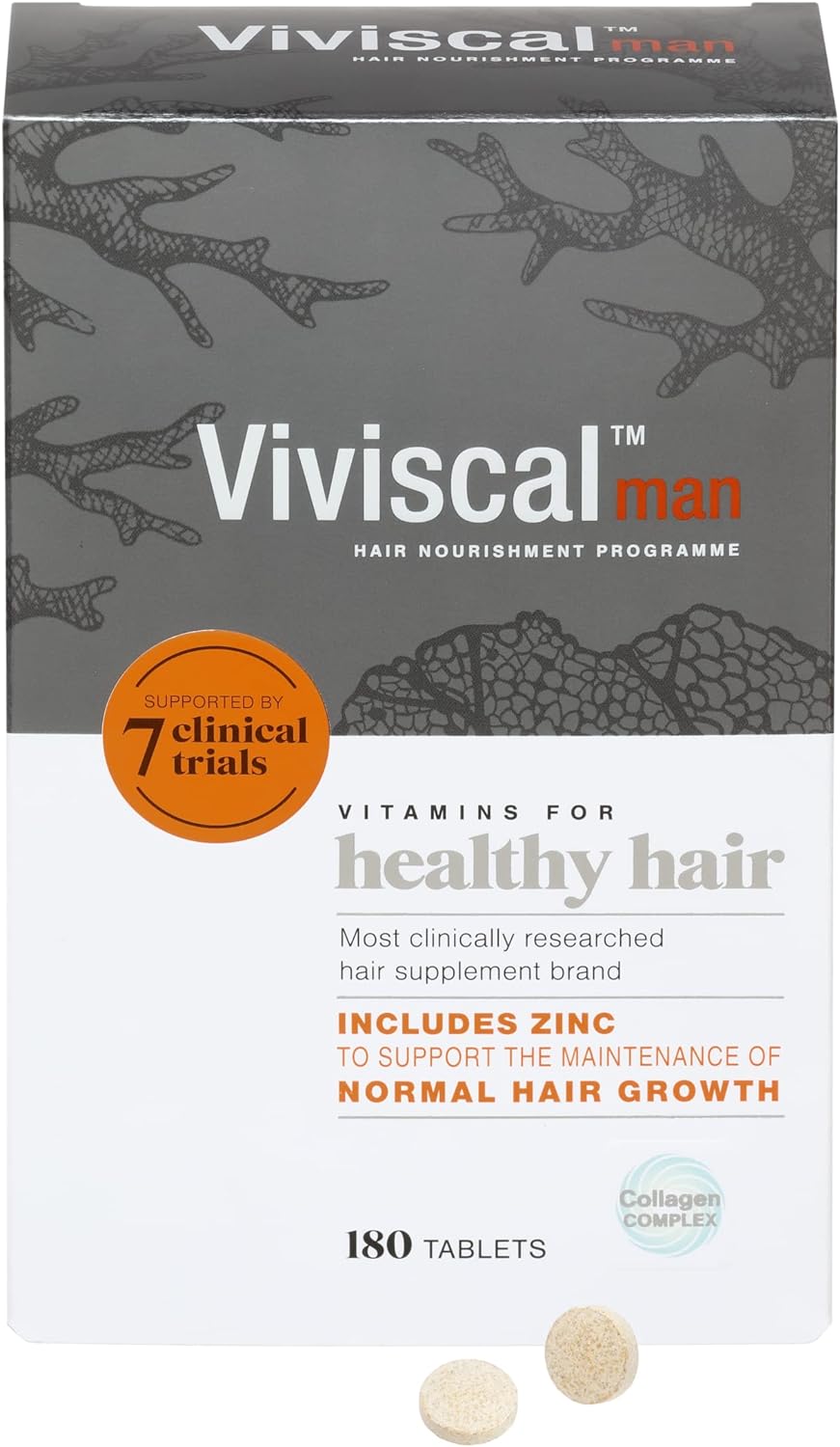 Viviscal Man Hair Growth Supplements 180 Tablets - BBE 31/05/2024 - Edward Leonard Conroy Ltd