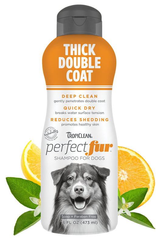 TropiClean Perfect Fur Thick Double Coat Shampoo for Dogs - Edward Leonard Conroy Ltd