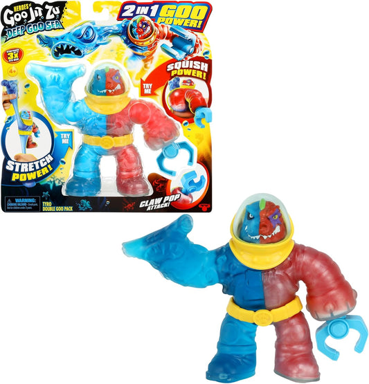 Heroes of Goo Jit Zu Deep Goo Sea Tyro Double Goo Pack. Stretchy - Edward Leonard Conroy Ltd