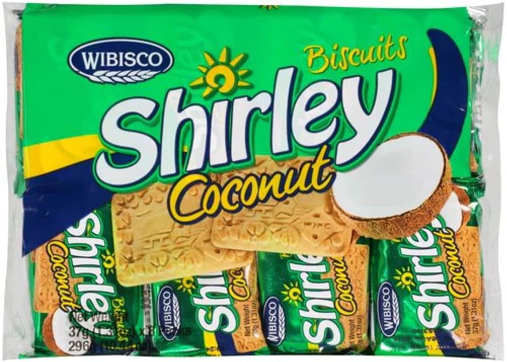 Wibisco Shirley Coconut/Coco Biscuits 8x37g (1.31oz)