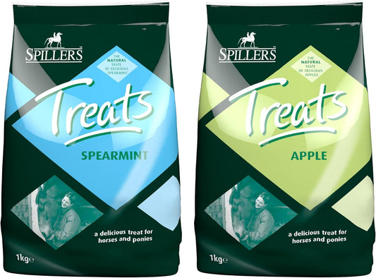 Spillers Horse Treats 2 Pack – Apple 1kg and Spearmint 1kg - Edward Leonard Conroy Ltd