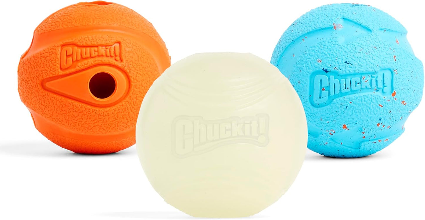 Chuckit! Fetch Medley Assorted Medium (3Pk) 6.5cm