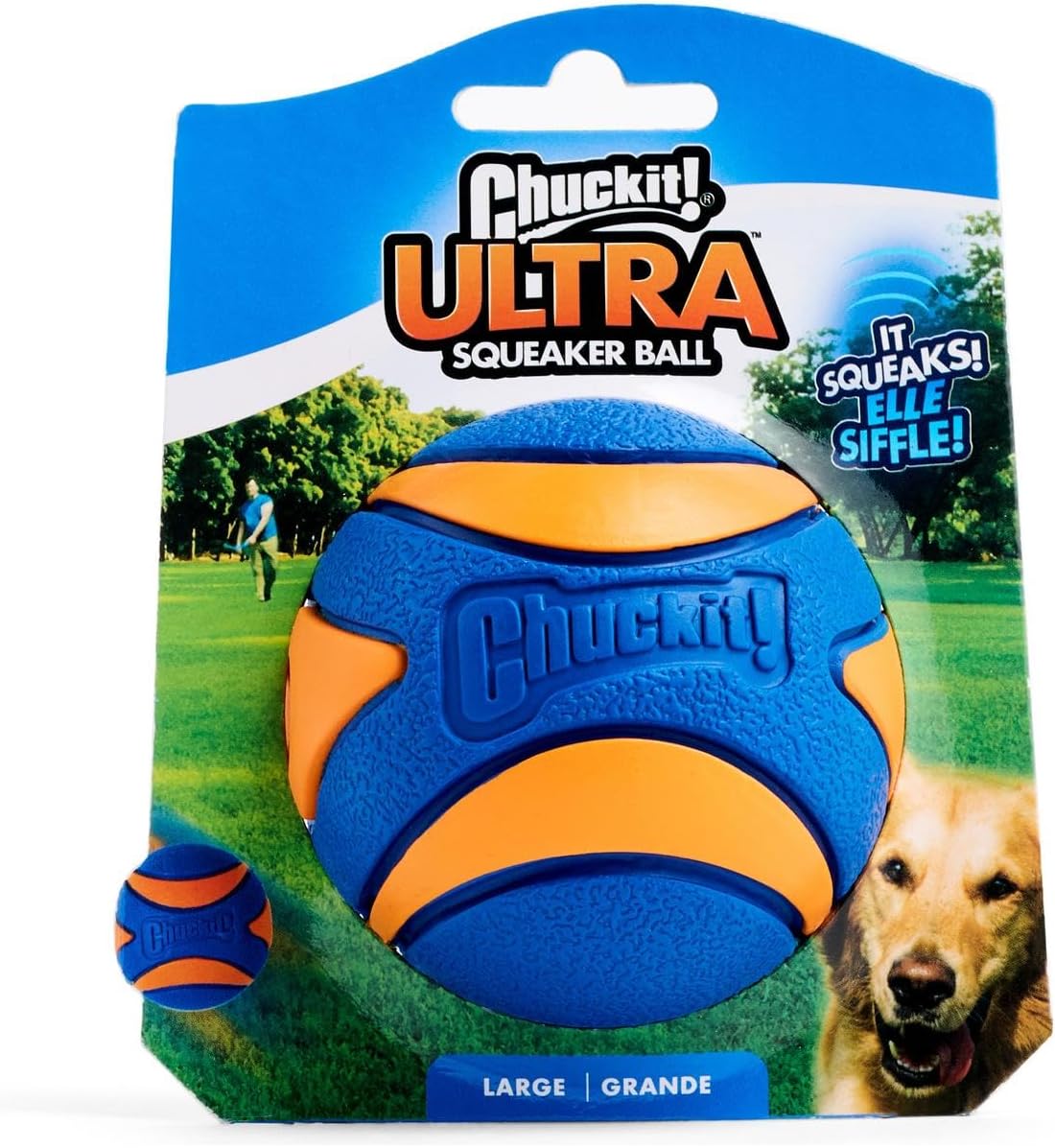 Chuckit! Ultra Squeaker Ball 1 Pack Large 7.3cm
