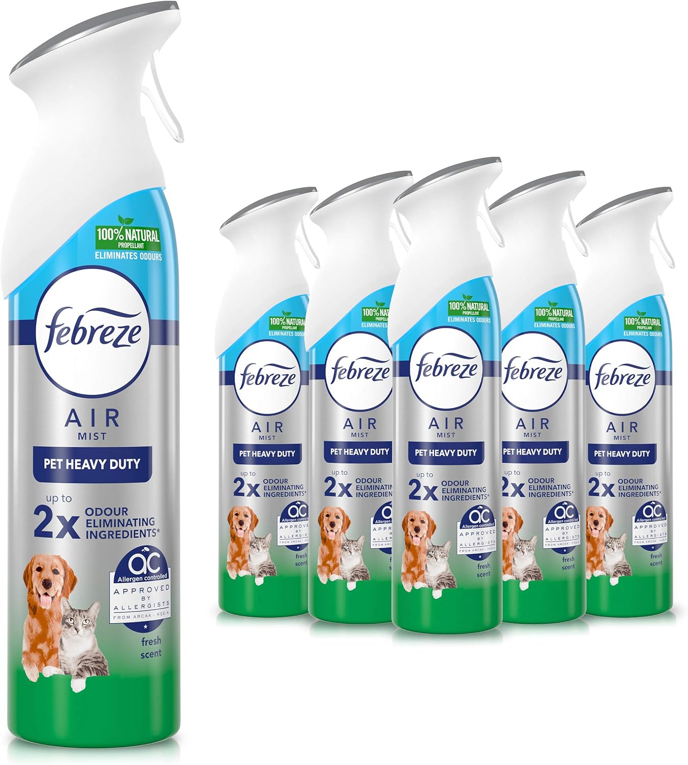 Febreze Pet Air Freshener Spray 300ml - Pack of 6