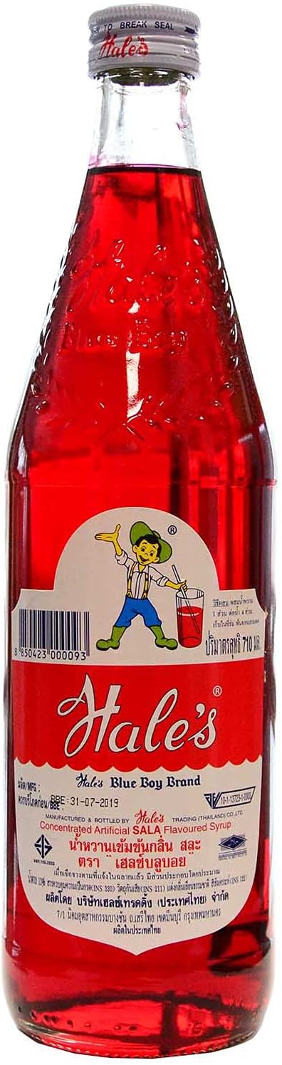 Hales Blue Boy Red Sala Syrup 710ml - Edward Leonard Conroy Ltd