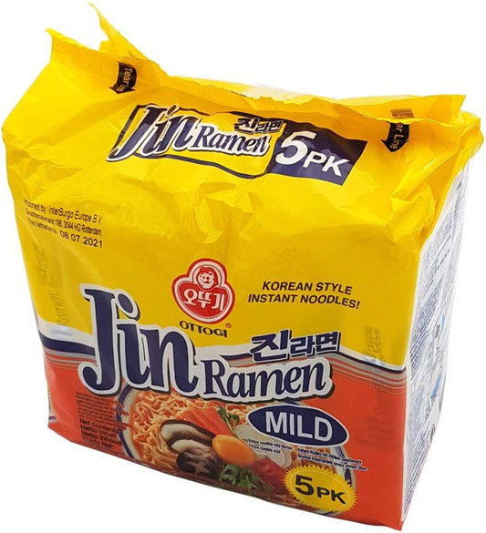 Ottogi - Jin Ramen Mild Multipack (5x120g) - Edward Leonard Conroy Ltd