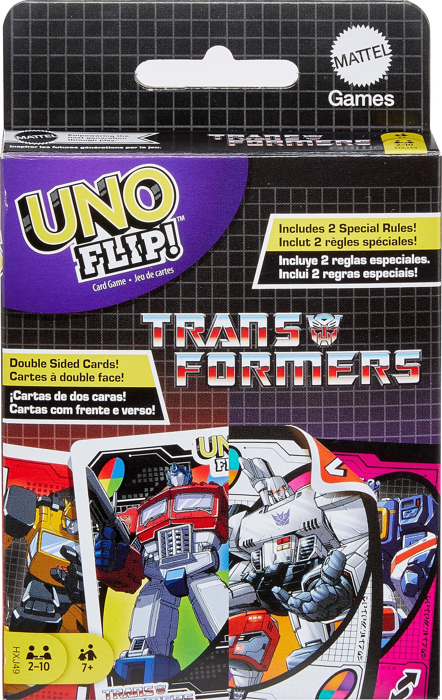 Uno Flip Transformers Card Game - Edward Leonard Conroy Ltd