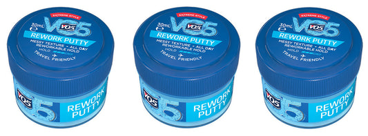 VO5 Extreme Style Rework Putty, Matte Finish, Travel Size 30ml - Multipack - Edward Leonard Conroy Ltd