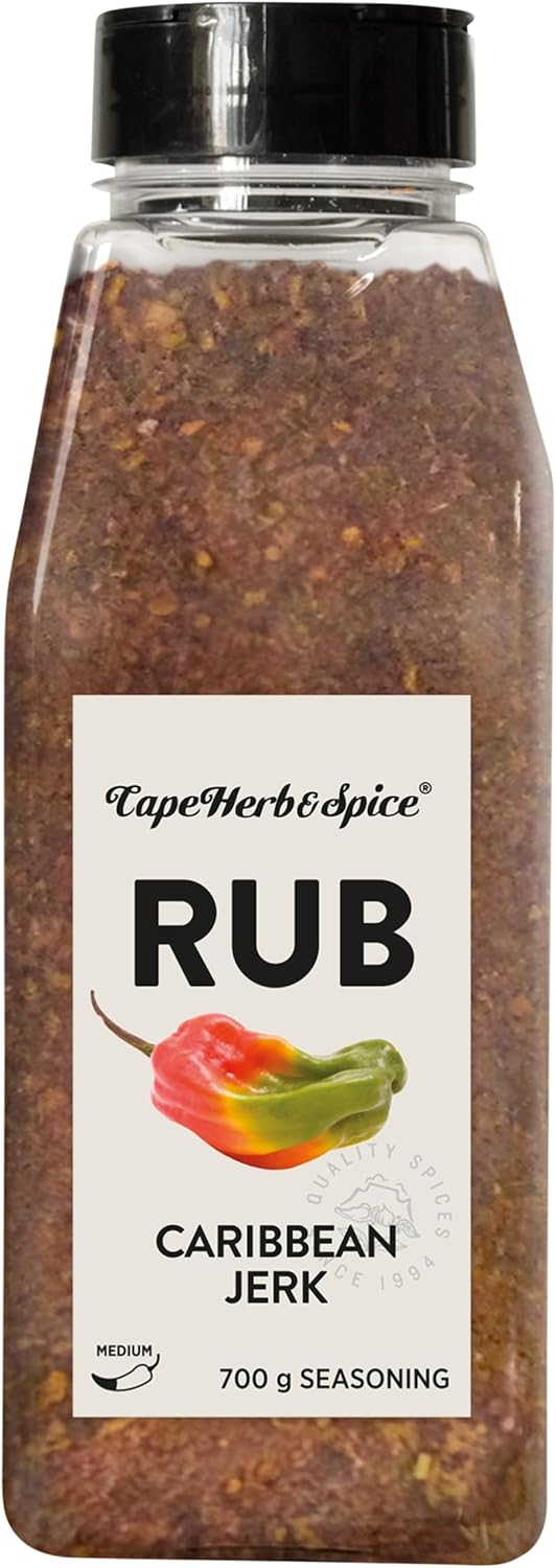 Cape Herb & Spice Caribbean Jerk Seasoning 700g | Spicy Caribbean BBQ Rub & Marinade
