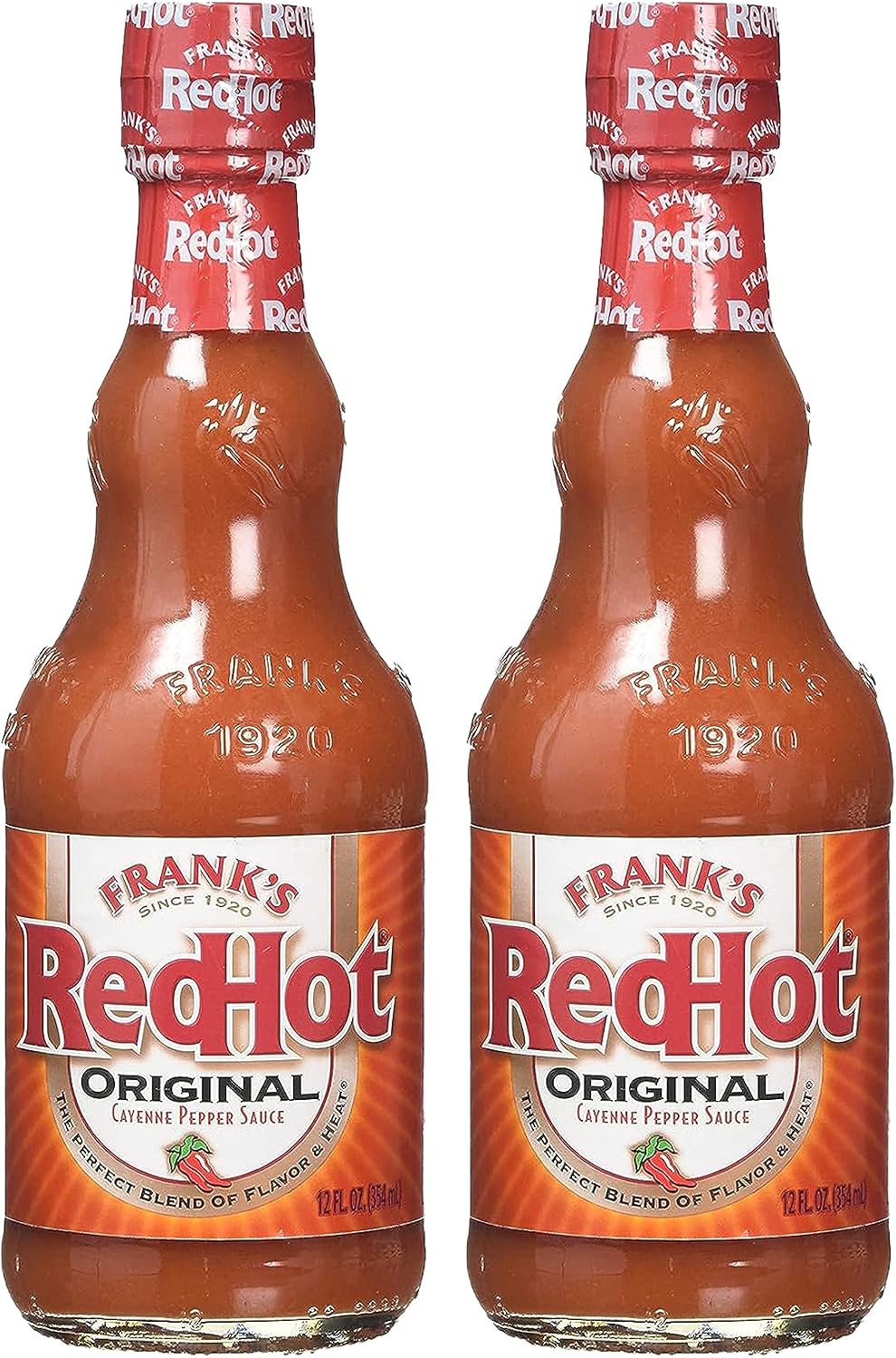 Frank's Redhot Original Cayenne Pepper Hot Sauce 354ml - Pack of 2