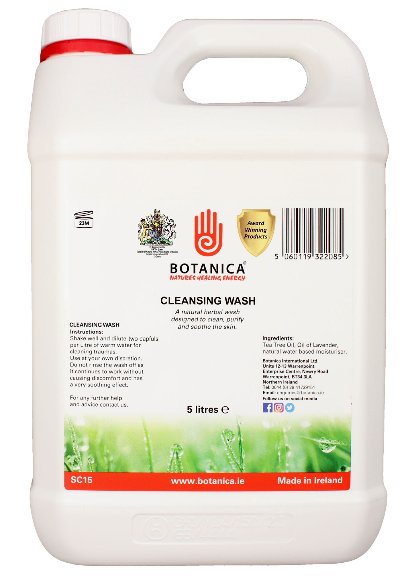 Botanica Natural Cleansing Wash, 5L