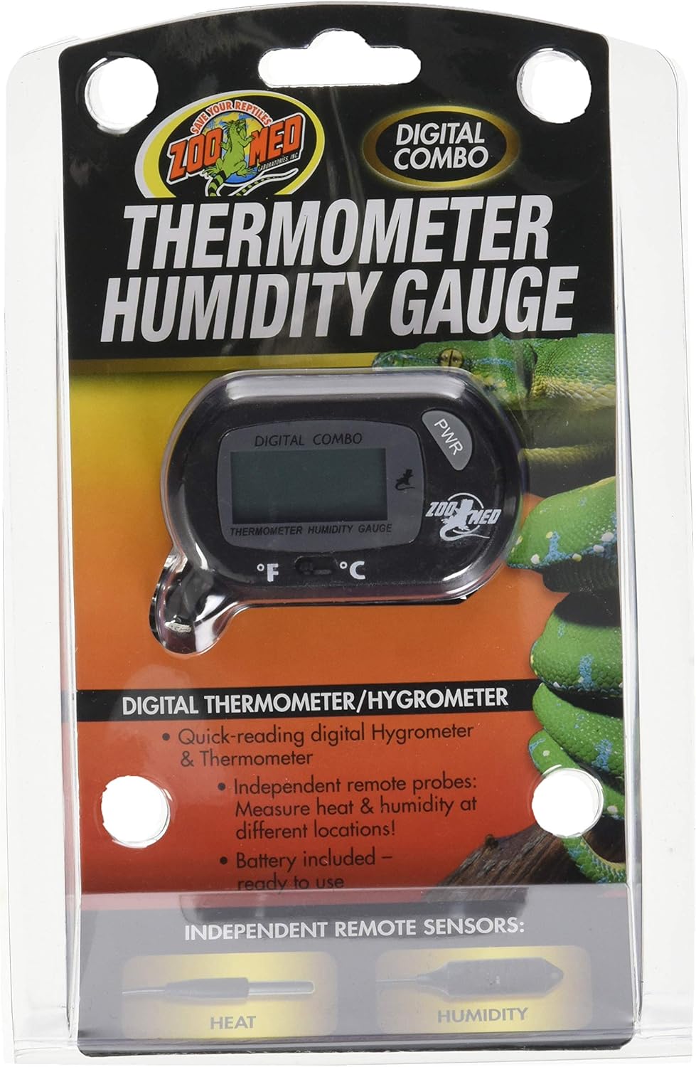 Zoo Med Labs Digital Thermometer Humidity Gauge