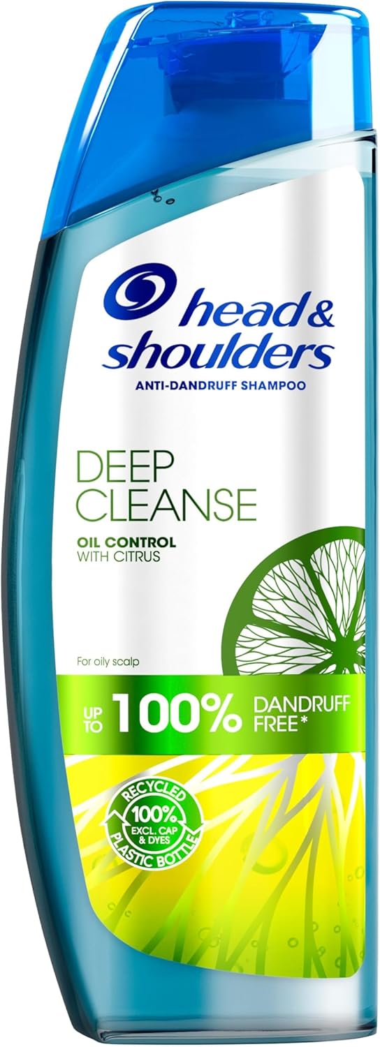 Head & Shoulders Clarifying Anti Dandruff Shampoo for Greasy Hair 300ml | Oil Control & Scalp Care