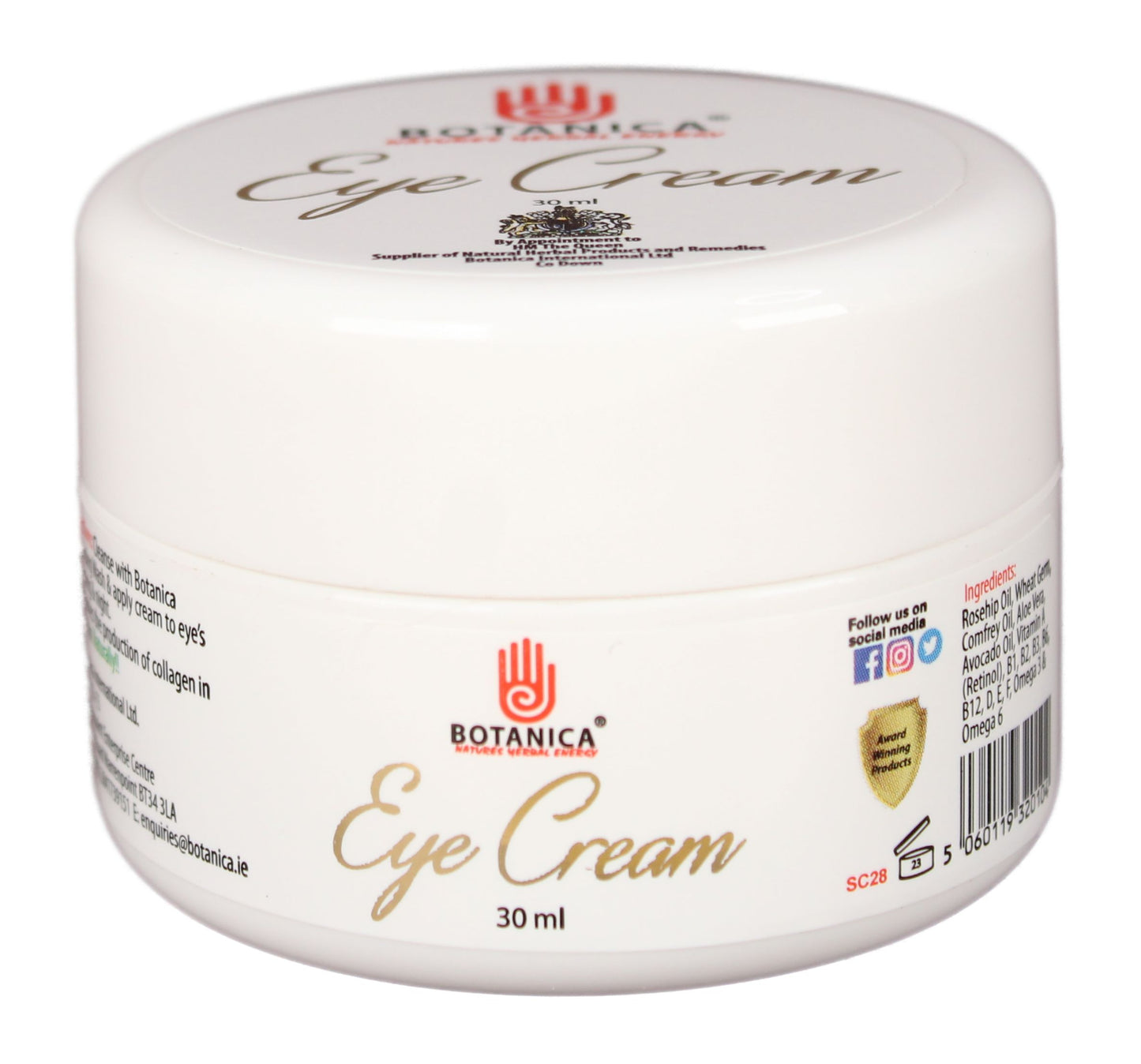 Botanica Eye Cream 30ml - Edward Leonard Conroy Ltd