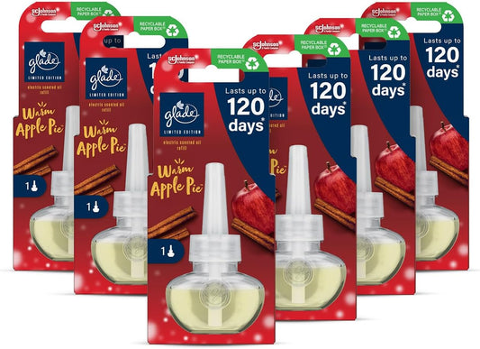 Glade Plug In Refill Warm Apple Pie 20ml - Pack of 6 - Edward Leonard Conroy Ltd