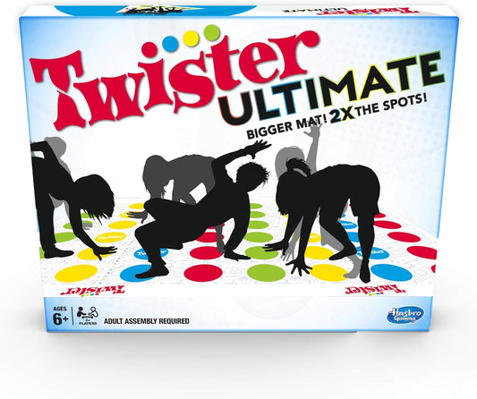 Twister Ultimate: Bigger Mat, More Coloured Spots, Compatible with Alexa