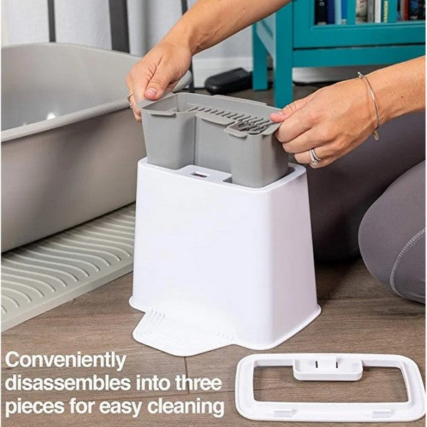 PetFusion Litter Scoop Holder and Cleaner | Hygienic Cat Litter Scoop Storage & Cleaning System