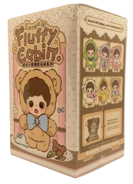 Zoraa Fluffy Cabin Series Vinyl Plush Doll Blind Box | Cute Mystery Collectible Figure