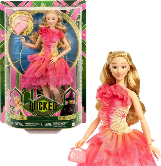 Mattel Wicked, Glinda Fashion Doll & Accessories with Blonde Hair