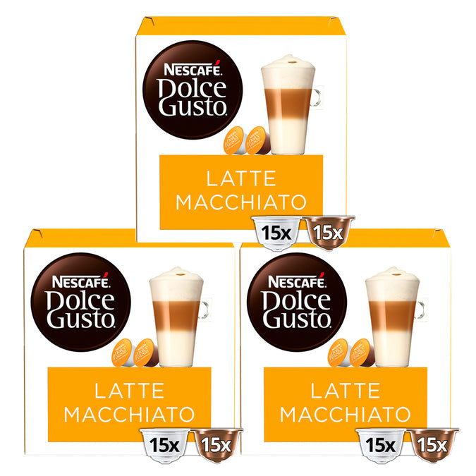 Nescafe Dolce Gusto Latte Macchiato Coffee Pods (Box of 3)