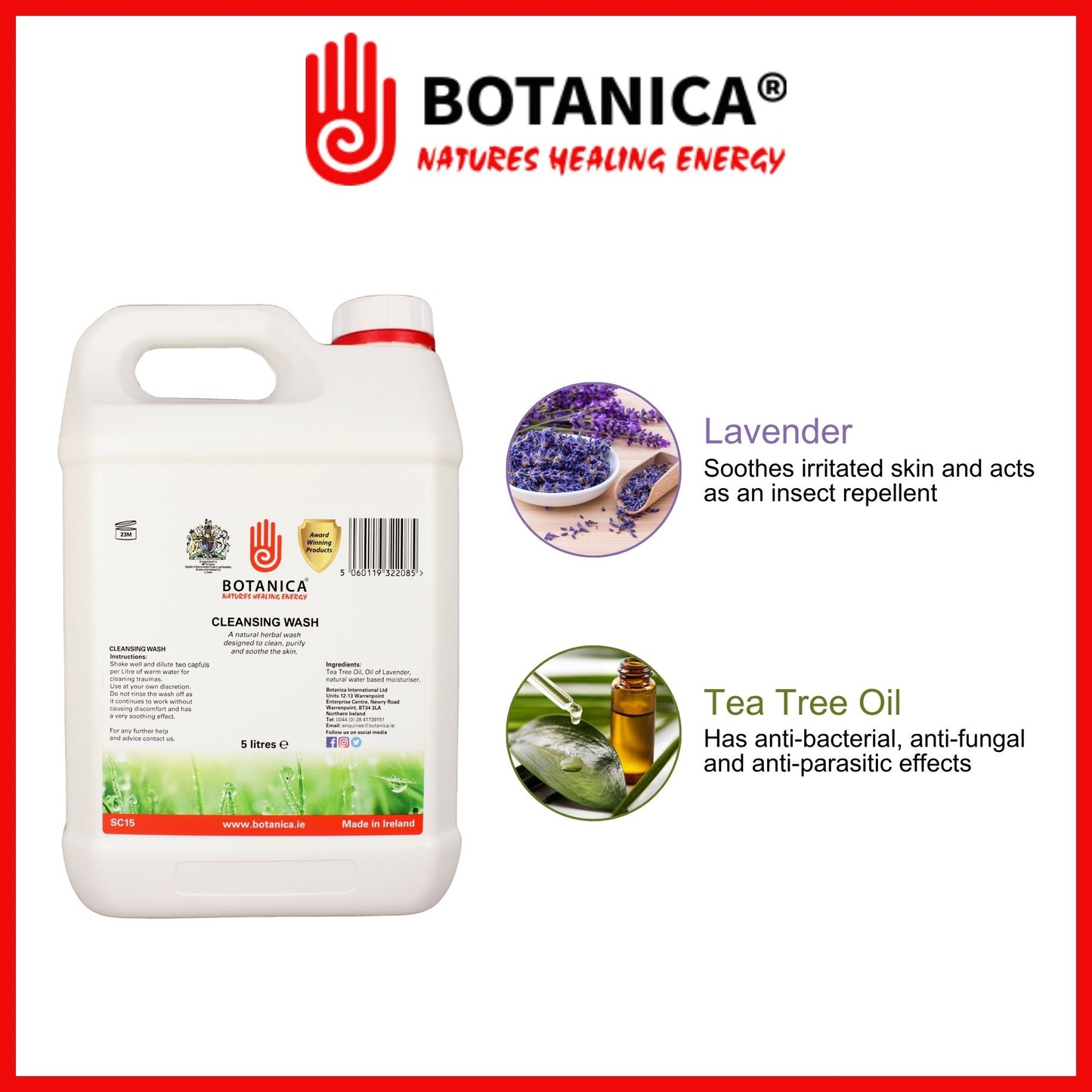 Botanica Natural Cleansing Wash, 5L