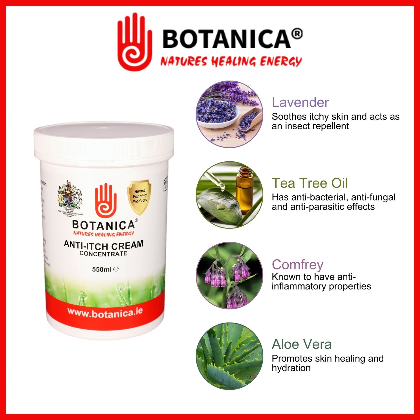 Botanica Anti Itch Cream 550ml