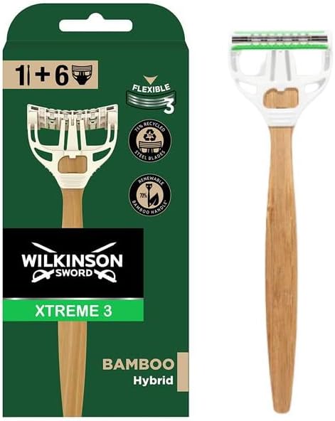 Wilkinson Sword Xtreme 3 Bamboo Hybrid + 6 Refills - Edward Leonard Conroy Ltd