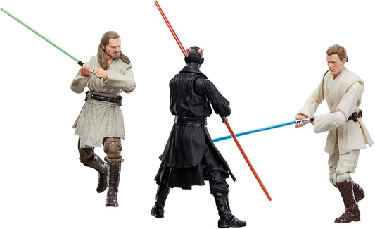 Star Wars The Black Series Qui-Gon Jinn, Darth Maul, Obi-Wan Kenobi