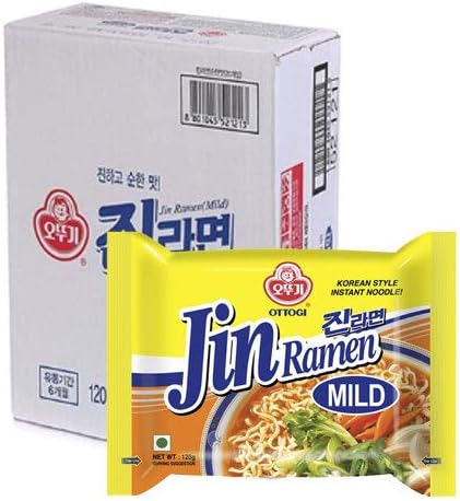 Ottogi - Jin Ramen Mild - Pack of 20 - Edward Leonard Conroy Ltd
