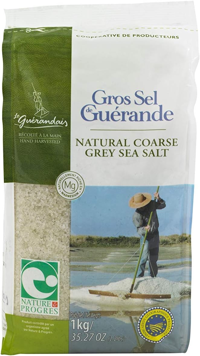 Le Guerandais Celtic Coarse Grey Sea Salt 1kg (Pack of 3)