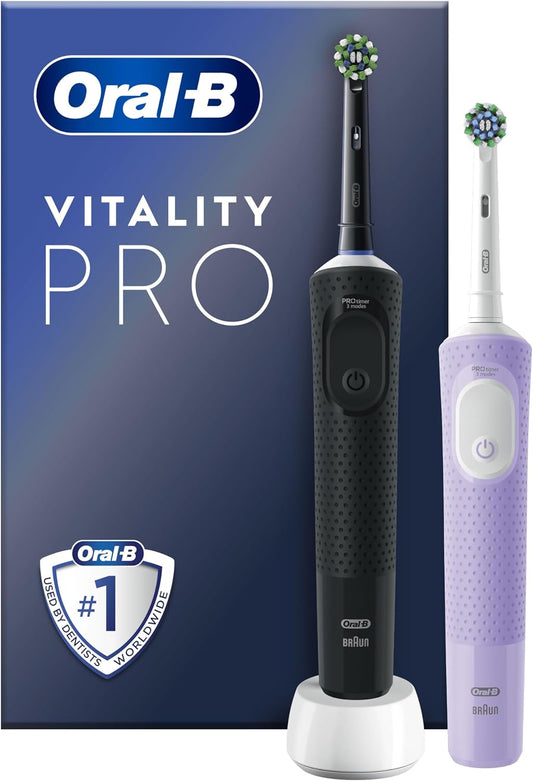 Oral-B Vitality Pro 2x Electric Toothbrushes For Adults, Lack & Purple