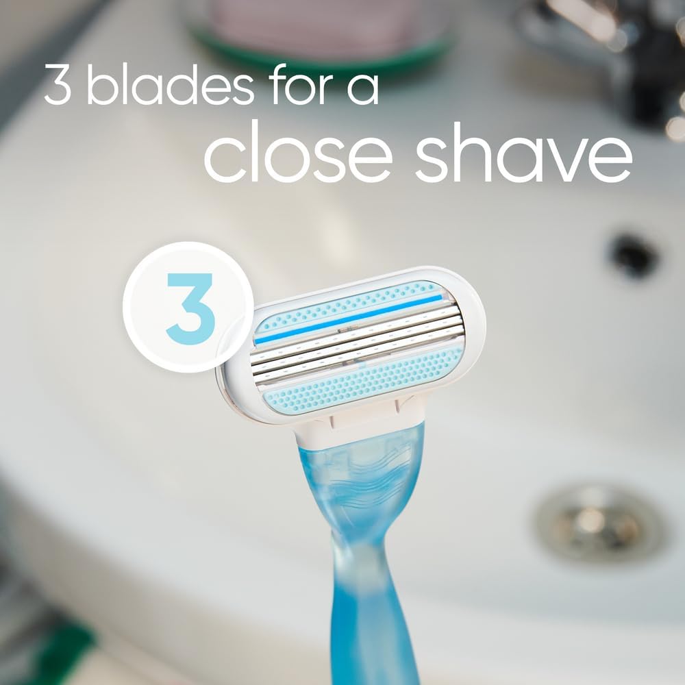 Gillette Venus Smooth Razor Blade Refills 12 Pack | 3-Blade Women's Replacement Cartridges