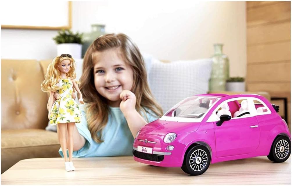 Barbie Fiat 500 Doll and Vehicle
