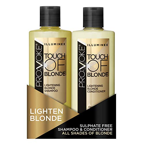 PROVOKE Illuminex Touch of Blonde Lightening Blonde Shampoo and Conditioner Duo Pack 200 ml