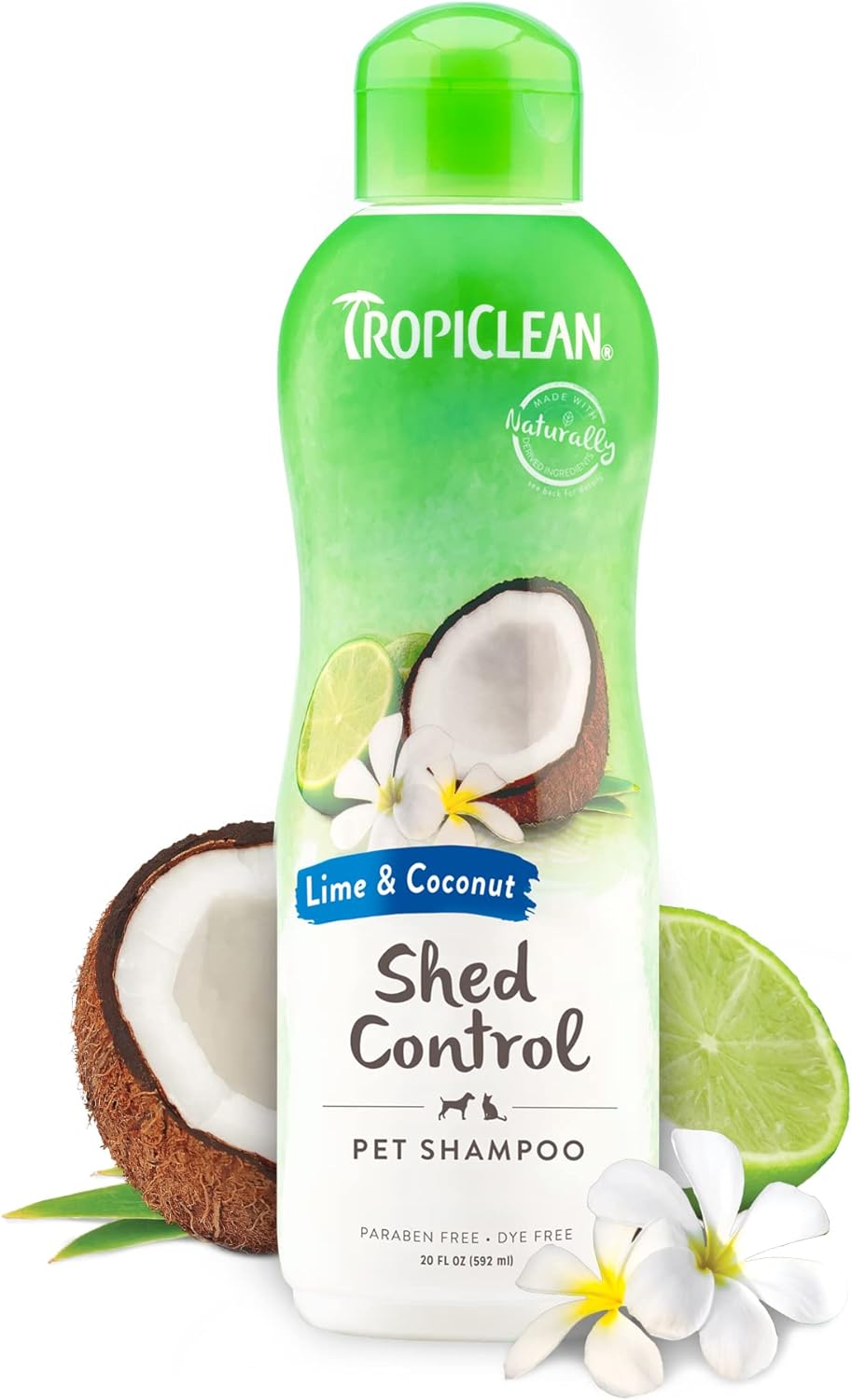 TropiClean Shed Control Lime & Coconut Pet Shampoo 592ml