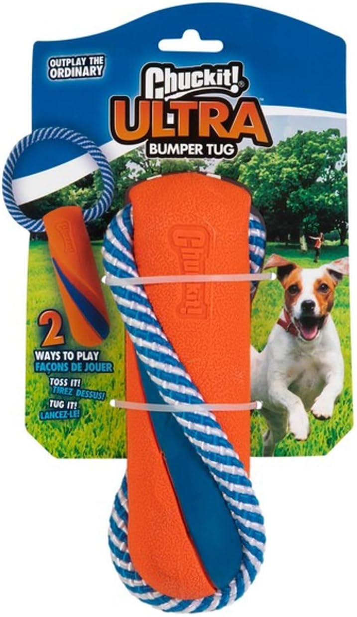 Chuckit! Ultra Bumper Tug Dog Toy | Interactive Tug & Fetch Toy