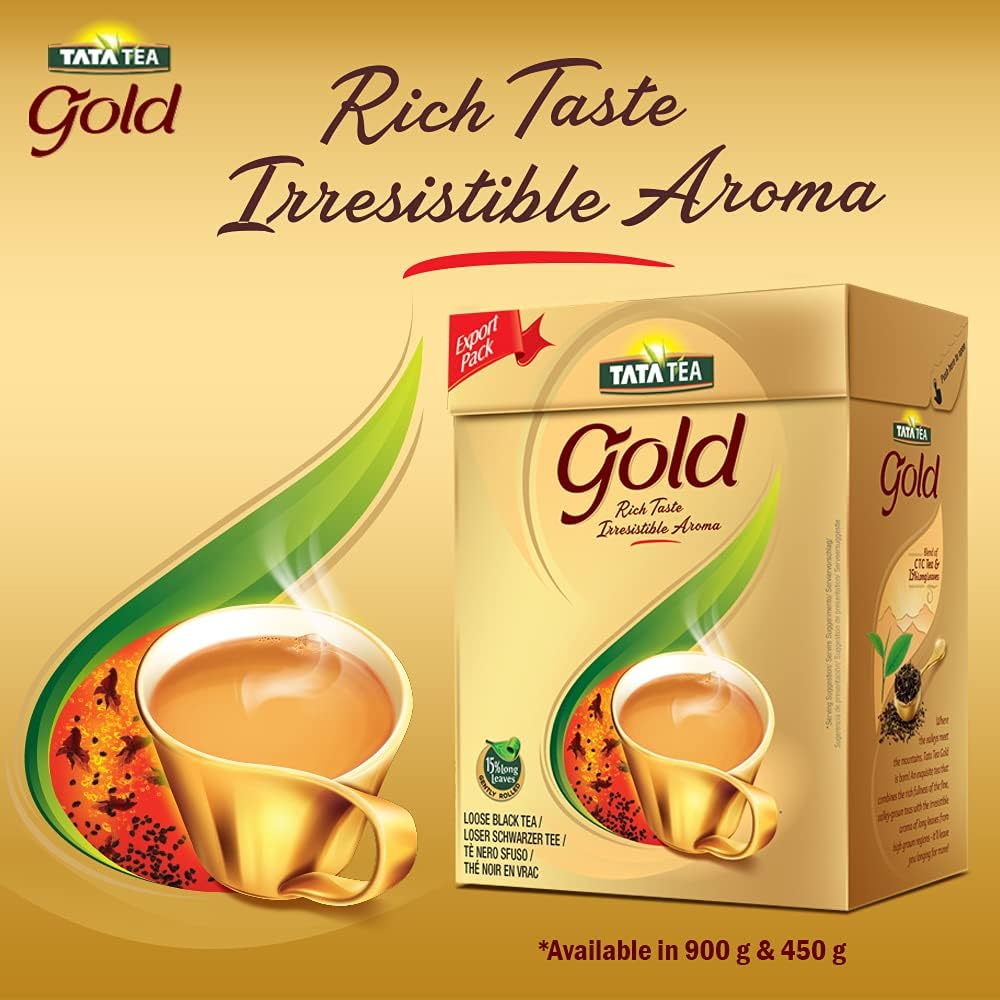 Tata Tea Gold Premium Black Loose Leaf Tea | Rich Blend of Black Teas