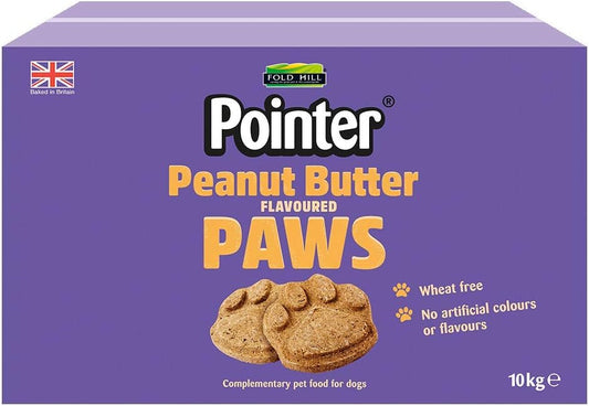 Pointer Peanut Butter Flavoured Paws 10kg - Edward Leonard Conroy Ltd