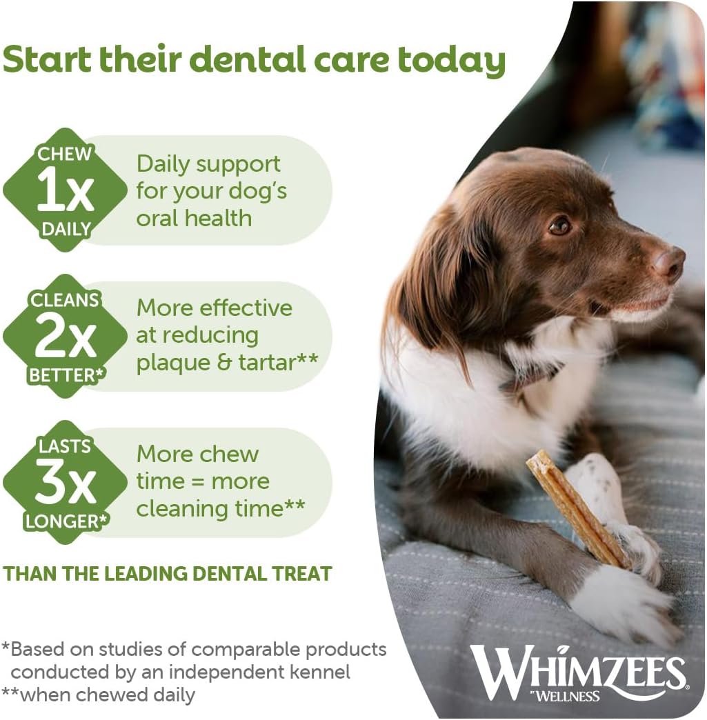 Whimzees Medium Stix Dog Dental Chews - 14 Pack