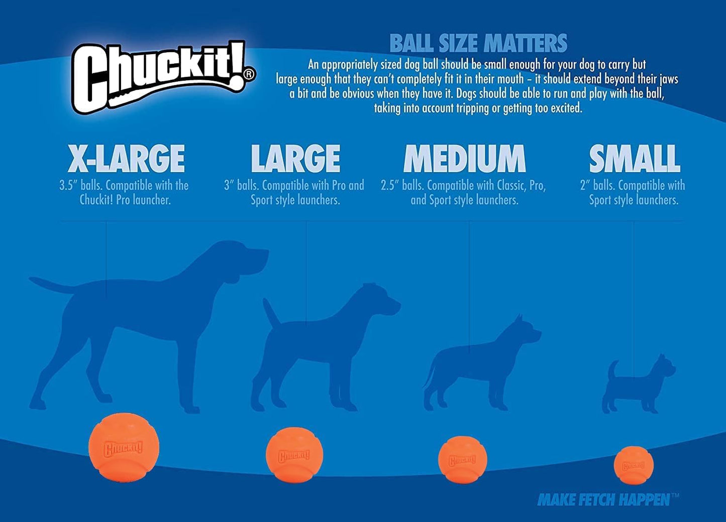 Chuckit! The Whistler Ball 2 Pack Medium 6.5cm